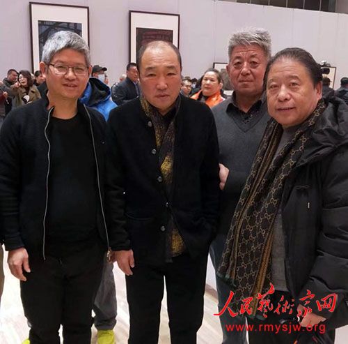 画家刘若愚参加周韶华艺术研究展